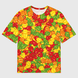 Мужская футболка оверсайз Острый перц Хабанеро