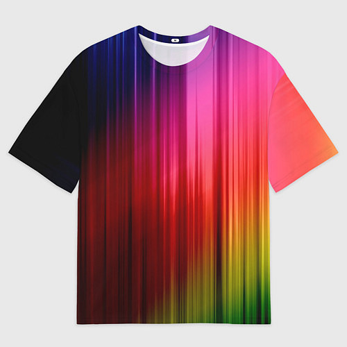 Мужская футболка оверсайз Цветной спектр / 3D-принт – фото 1