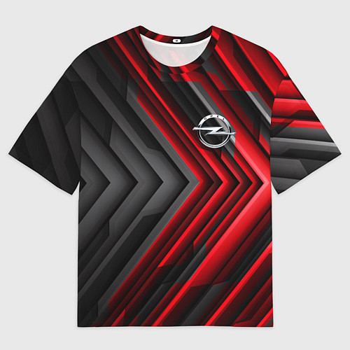 Мужская футболка оверсайз Опель строгий стиль / 3D-принт – фото 1