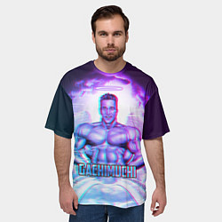 Футболка оверсайз мужская Billie Herrington: Gachimuchi, цвет: 3D-принт — фото 2