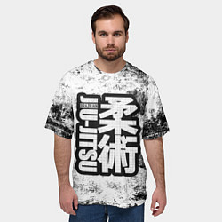 Футболка оверсайз мужская Jiu-Jitsu Grang, цвет: 3D-принт — фото 2