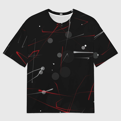 Мужская футболка оверсайз Движение частиц / 3D-принт – фото 1