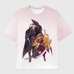 Мужская футболка оверсайз Одзэн и Рико