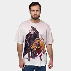 Футболка оверсайз мужская Одзэн и Рико, цвет: 3D-принт — фото 2