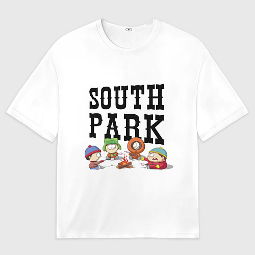 Мужская футболка оверсайз South park кострёр / 3D-принт – фото 1