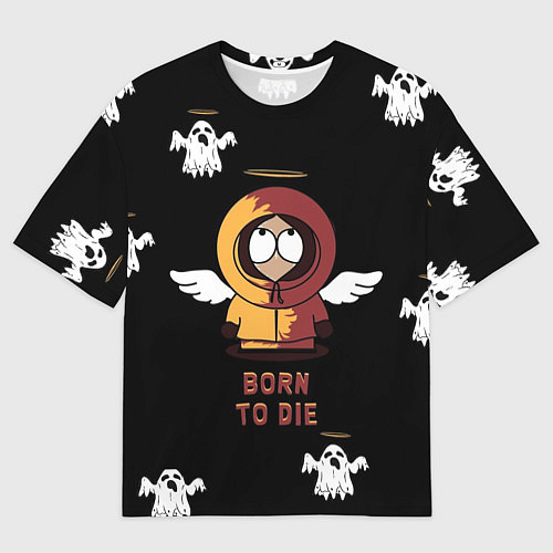 Мужская футболка оверсайз Born to die / 3D-принт – фото 1