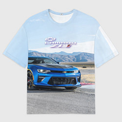 Мужская футболка оверсайз Chevrolet Camaro ZL 1 - Motorsport