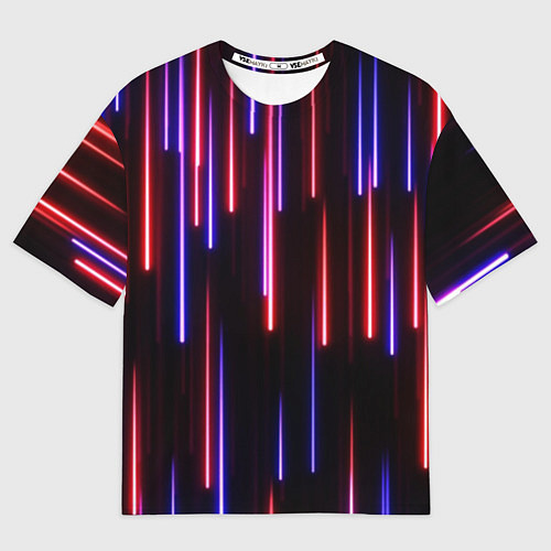 Мужская футболка оверсайз Метеоритный дождь / 3D-принт – фото 1