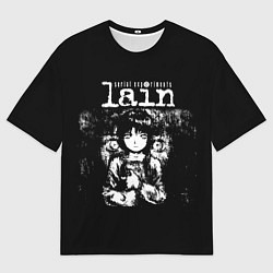 Мужская футболка оверсайз Serial Experiments Lain