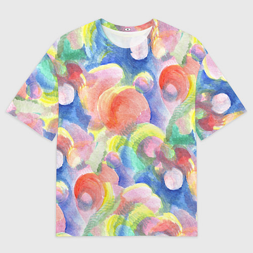 Мужская футболка оверсайз Пузырики / 3D-принт – фото 1