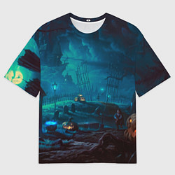 Футболка оверсайз мужская Волшебная ночь, цвет: 3D-принт