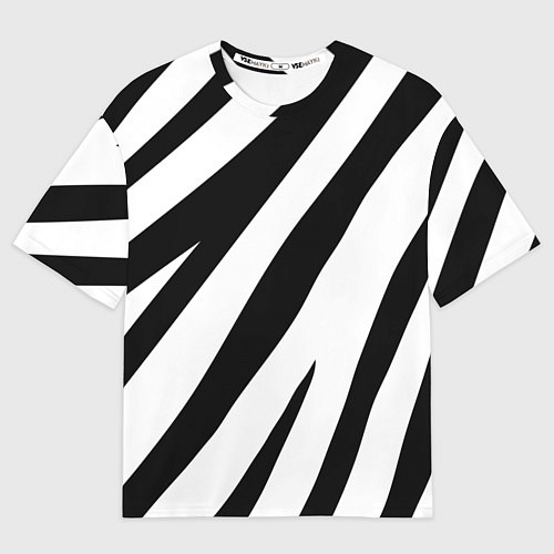 Мужская футболка оверсайз Камуфляж зебры / 3D-принт – фото 1