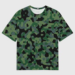 Мужская футболка оверсайз Камуфляж WW2 Tropics Verdant