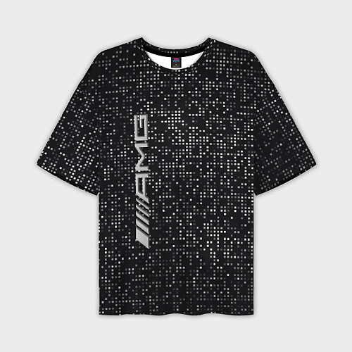 Мужская футболка оверсайз AMG - pattern - minimalism / 3D-принт – фото 1