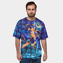 Футболка оверсайз мужская Кандакия Геншин Импакт, цвет: 3D-принт — фото 2