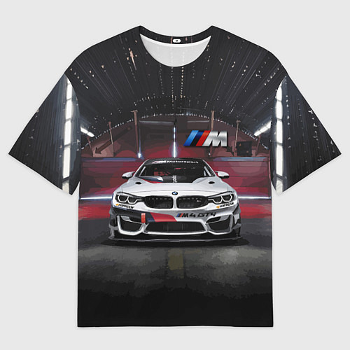 Мужская футболка оверсайз BMW M4 GT4 - Motorsport / 3D-принт – фото 1