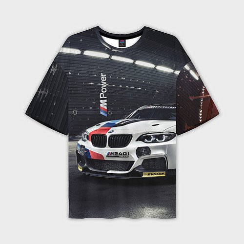 Мужская футболка оверсайз BMW M 240 i racing - Motorsport / 3D-принт – фото 1