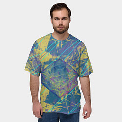Футболка оверсайз мужская Магический кристалл Бипла, цвет: 3D-принт — фото 2