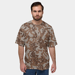 Футболка оверсайз мужская Камуфляж ВСР-84 песчаный, цвет: 3D-принт — фото 2