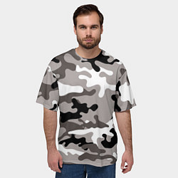 Футболка оверсайз мужская Камуфляж Urban крупный, цвет: 3D-принт — фото 2