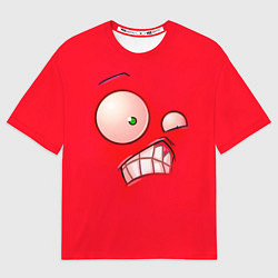 Мужская футболка оверсайз Plants vs Zombies - Перчик