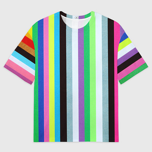 Мужская футболка оверсайз Множество цветов / 3D-принт – фото 1