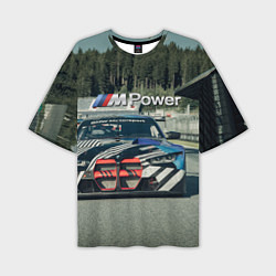 Мужская футболка оверсайз BMW M Power - Motorsport - Racing team
