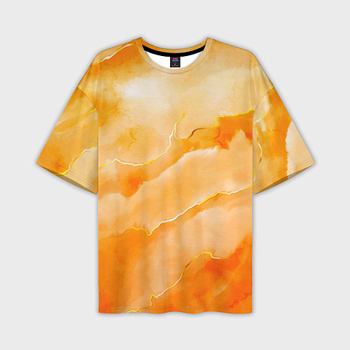 Мужская футболка оверсайз Оранжевое настроение / 3D-принт – фото 1