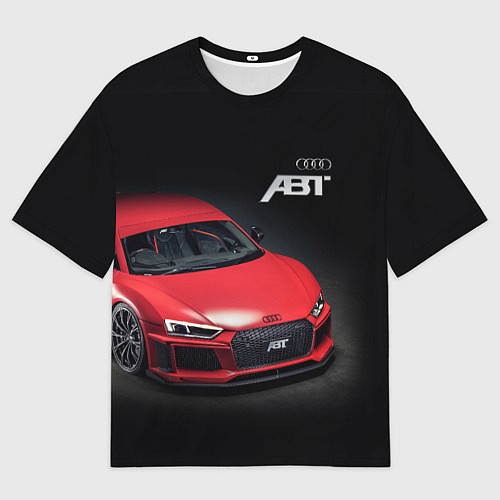 Мужская футболка оверсайз Audi quattro ABT autotuning / 3D-принт – фото 1