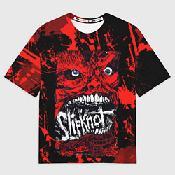 Футболка оверсайз мужская Slipknot red blood, цвет: 3D-принт