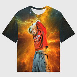 Мужская футболка оверсайз Hyunjin Stray Kids space