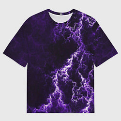 Мужская футболка оверсайз Темные грозовые облака