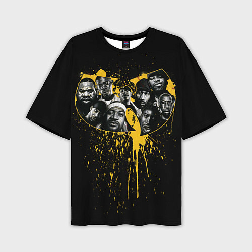 Мужская футболка оверсайз Wu-Tang Clan paint / 3D-принт – фото 1