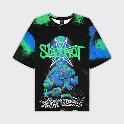 Мужская футболка оверсайз Slipknot monster / 3D-принт – фото 1