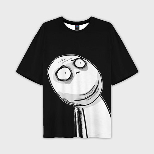 Мужская футболка оверсайз Мемные стикеры - Отчаяние / 3D-принт – фото 1
