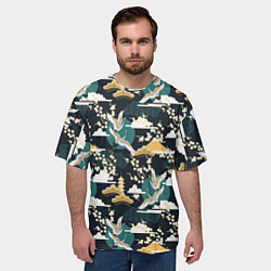 Футболка оверсайз мужская Japan mural, цвет: 3D-принт — фото 2