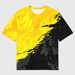 Футболка оверсайз мужская Black and yellow, цвет: 3D-принт