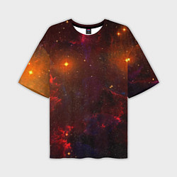 Мужская футболка оверсайз Звездная бескрайняя вселенная
