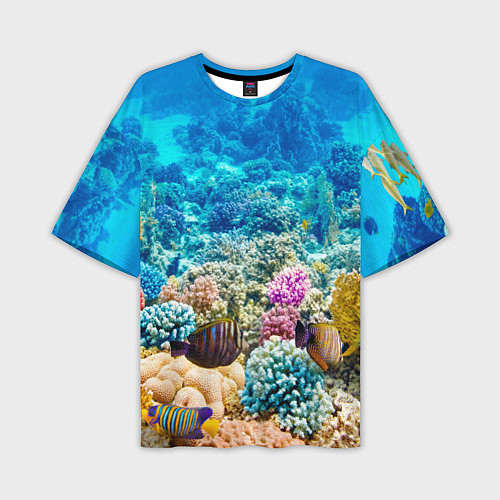 Мужская футболка оверсайз Дно морское / 3D-принт – фото 1