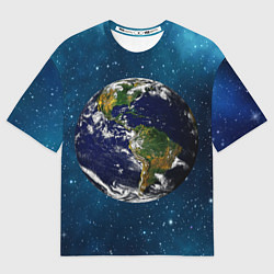Мужская футболка оверсайз Планета Земля
