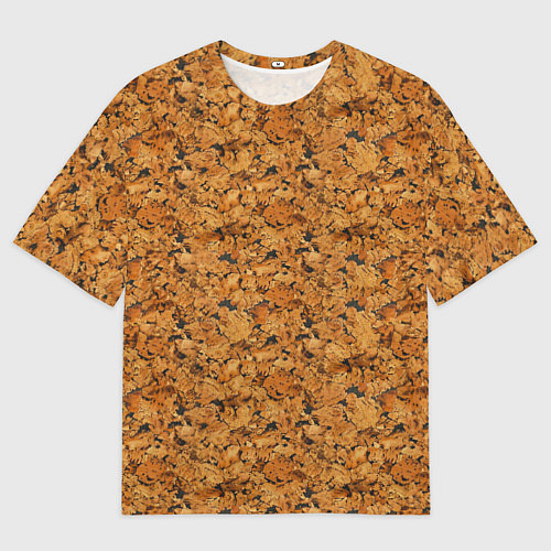 Мужская футболка оверсайз Пробковое дерево - текстура / 3D-принт – фото 1