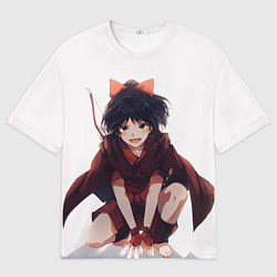 Мужская футболка оверсайз Мороха - Ясяхимэ Принцесса полудемон