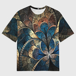 Мужская футболка оверсайз Древний витраж