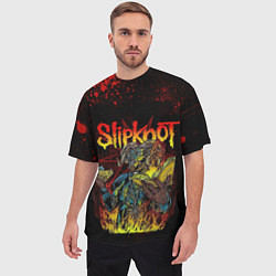 Футболка оверсайз мужская Slipknot Monster, цвет: 3D-принт — фото 2