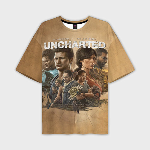 Мужская футболка оверсайз Uncharted: Legacy of Thieves Collection / 3D-принт – фото 1
