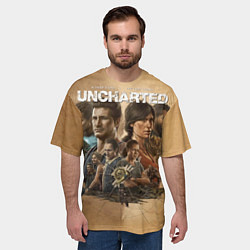 Футболка оверсайз мужская Uncharted: Legacy of Thieves Collection, цвет: 3D-принт — фото 2