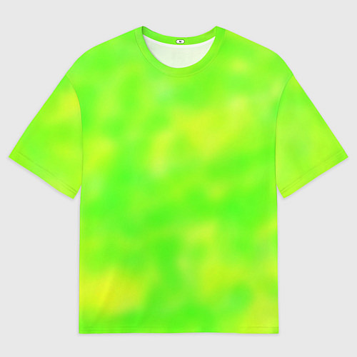 Мужская футболка оверсайз Цвет сочное яблоко / 3D-принт – фото 1