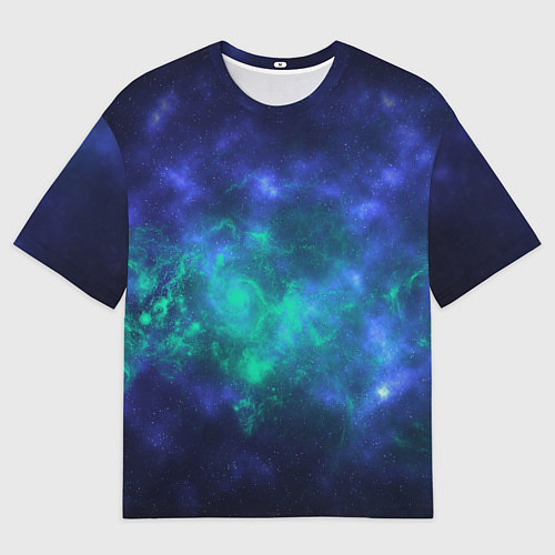 Мужская футболка оверсайз Космический пейзаж во Вселенной / 3D-принт – фото 1