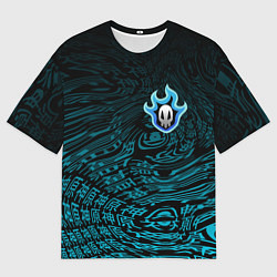 Мужская футболка оверсайз Знак черепа - Блич