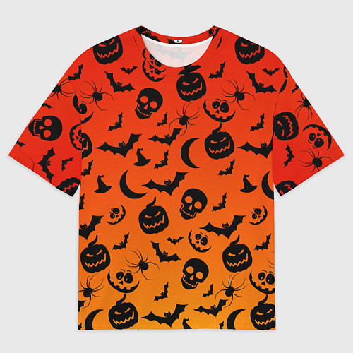 Мужская футболка оверсайз НАСТРОЕНИЕ Halloween / 3D-принт – фото 1